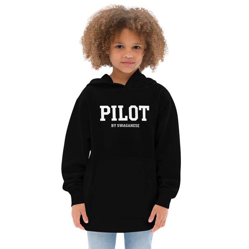 "Pilot" by Swaganese Kids fleece hoodie