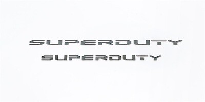 Black Super Duty Letters Rear