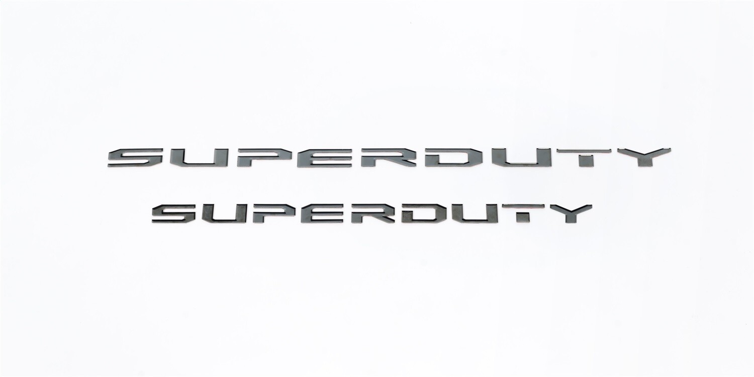 Black Super Duty Letters Front