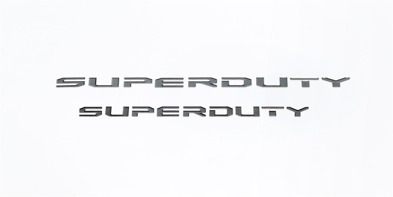 Black Super Duty Letters Front