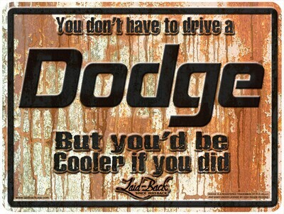 Distressed Dodge Tin Sign