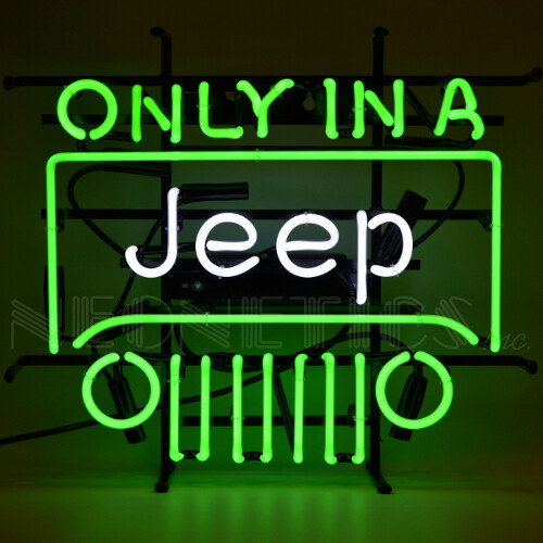 Only In a Jeep Neon Sign