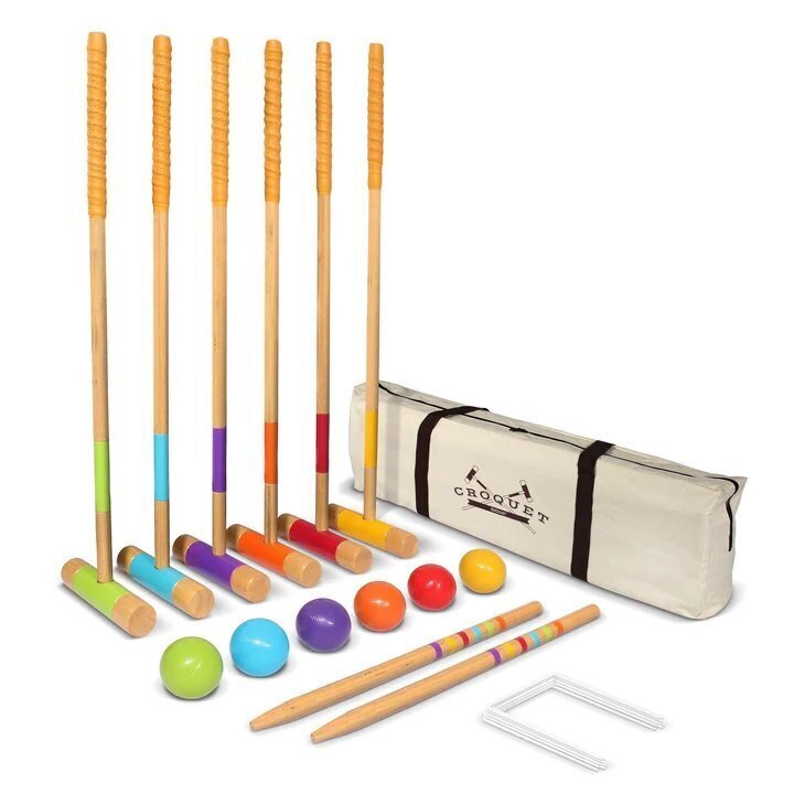 Wooden Deluxe Croquet Set