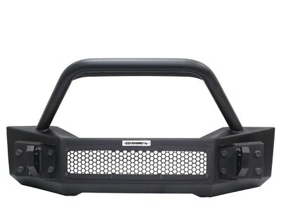 Go Rhino Rockline Stubby-Style Front Bumper with Overrider Grille Guard (07-22 Wrangler JK & JL / 20-22 Gladiator)