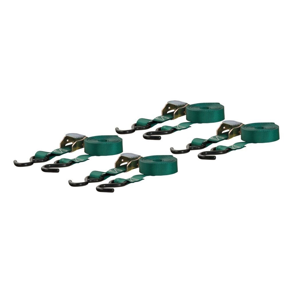 16' Cambuckle Tie Down Straps with S-Hooks (300 Ib, 4-Pack)