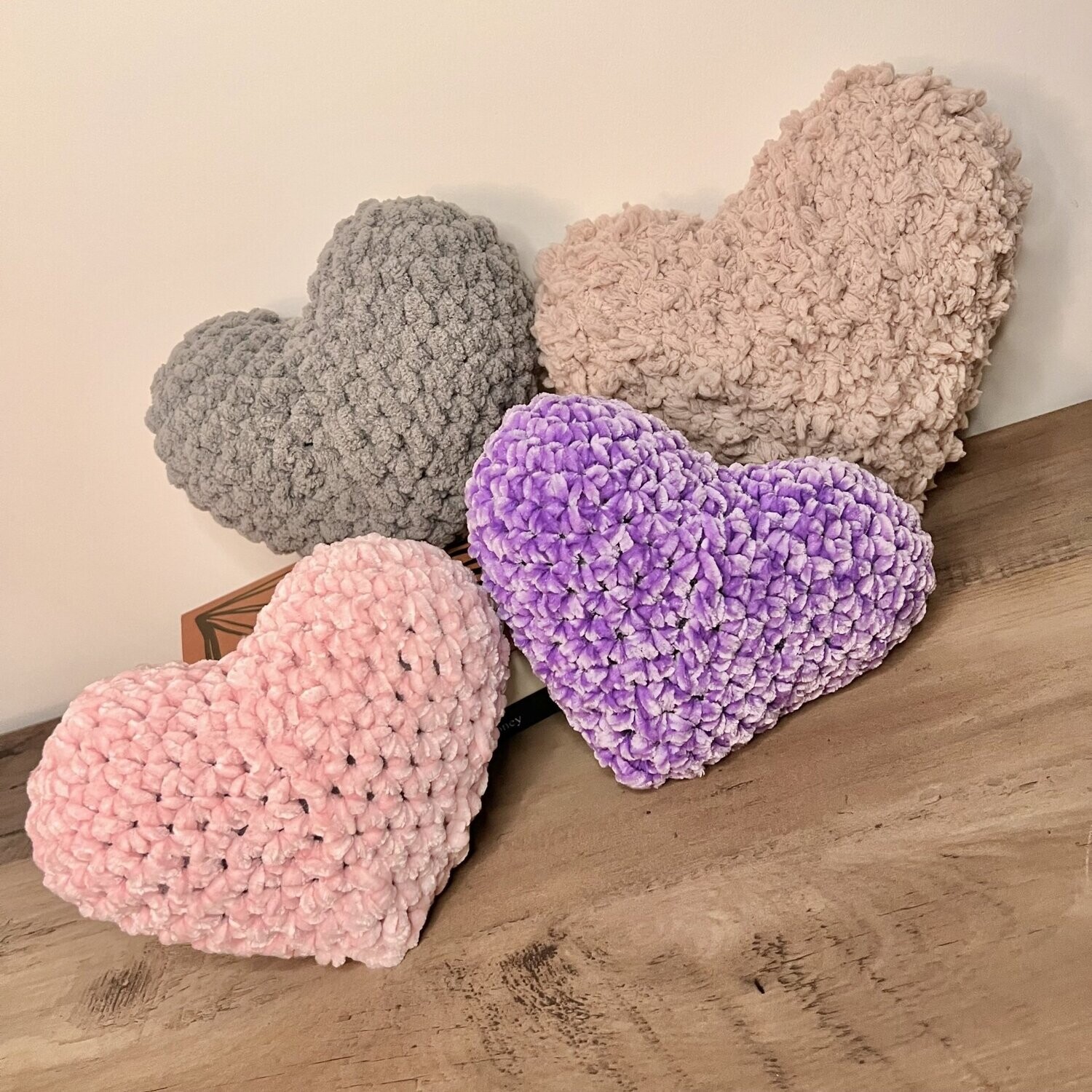 mini heart pillow