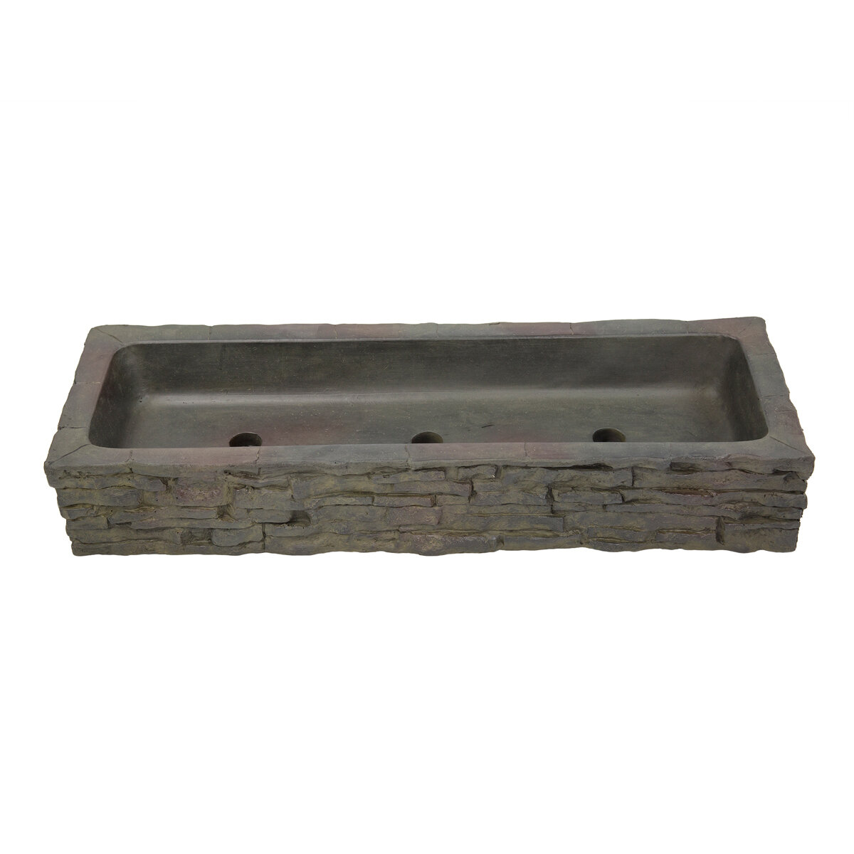 Quad-Spill Straight Stacked Slate Topper