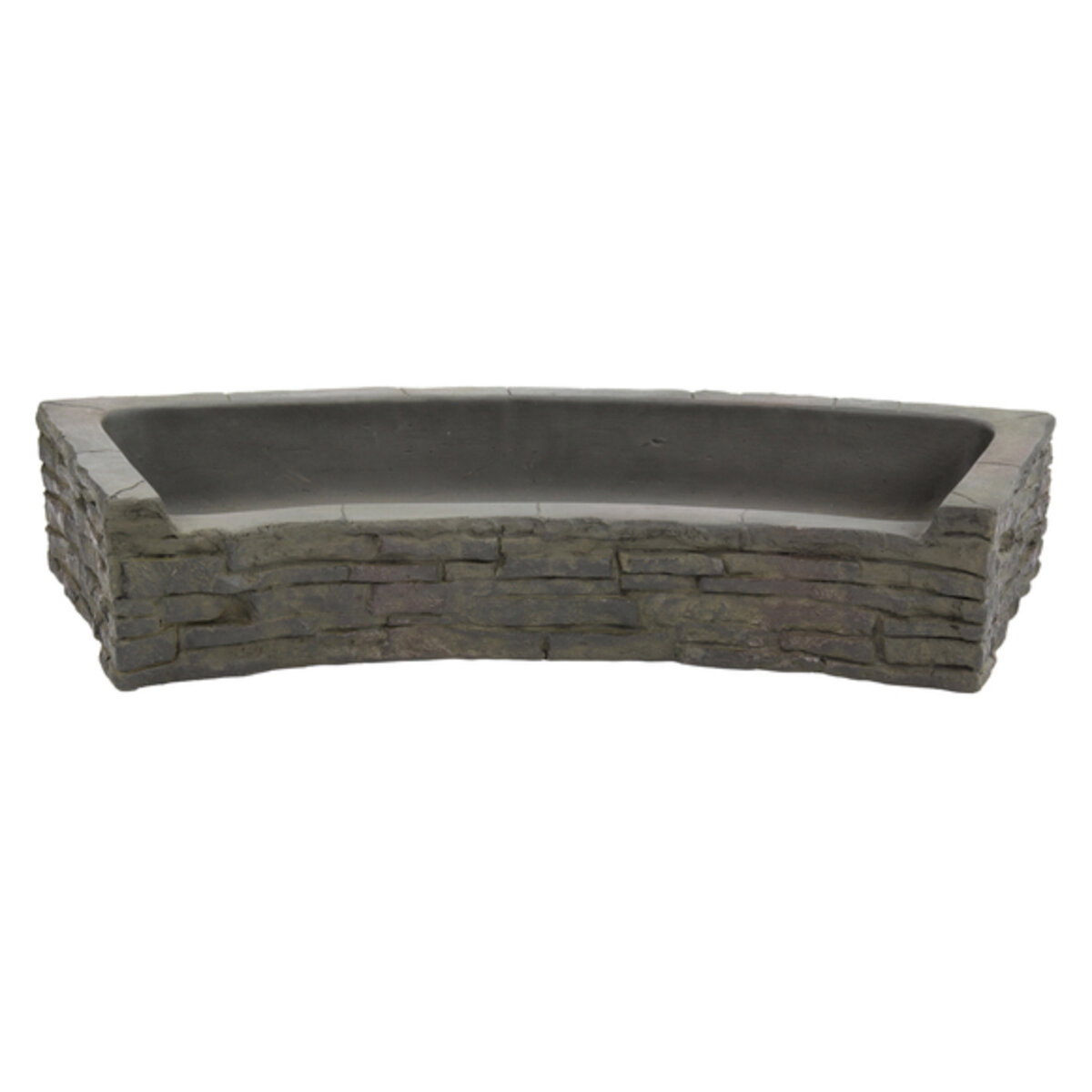 Front-Spill Curved Stacked Slate Topper