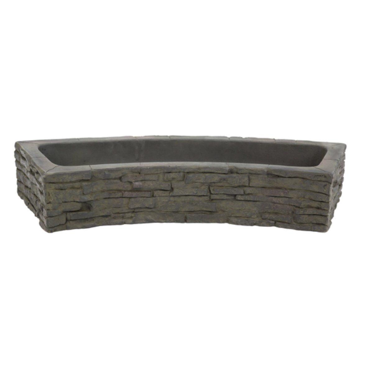 Quad-Spill Curved Stacked Slate Topper