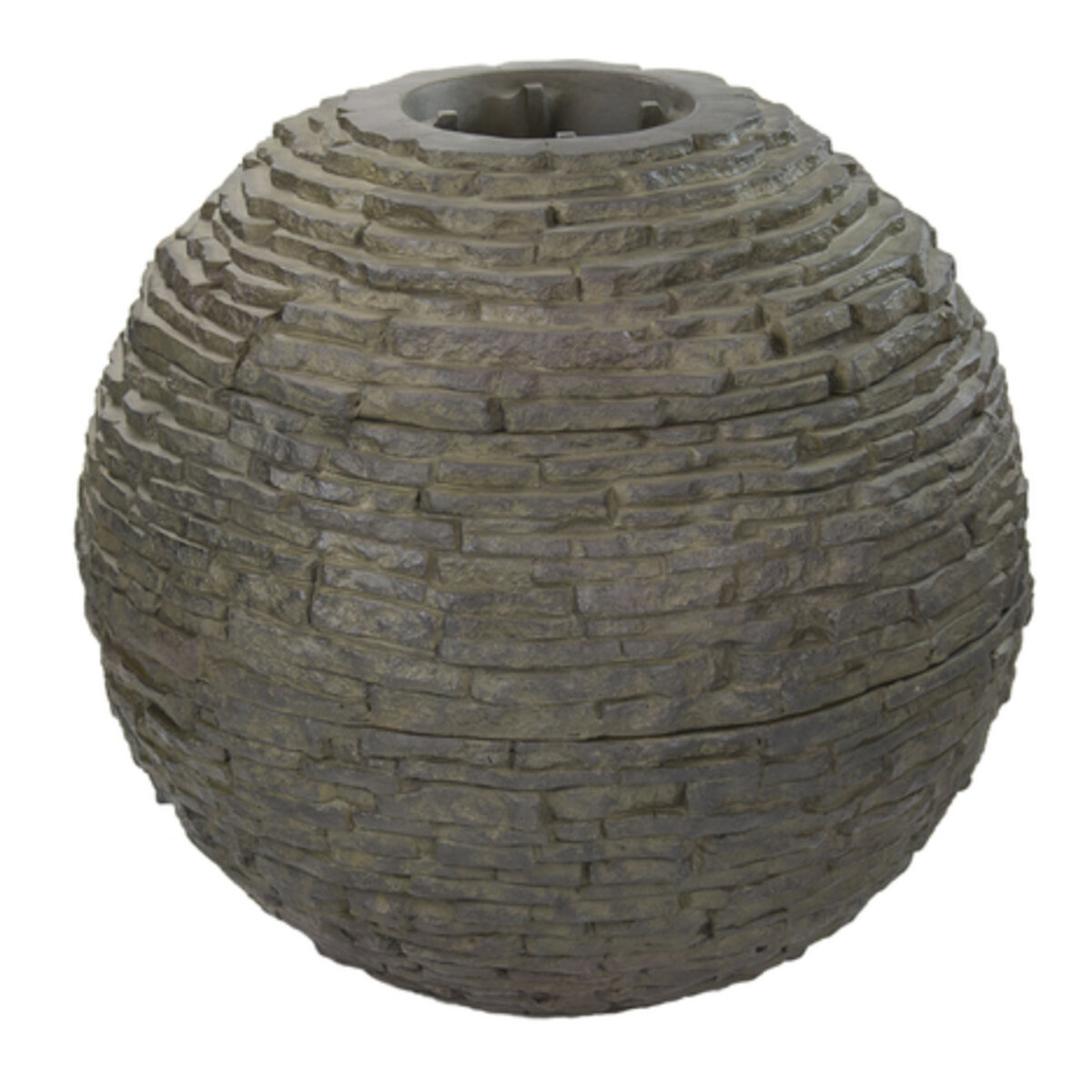 Medium Stacked Slate Sphere