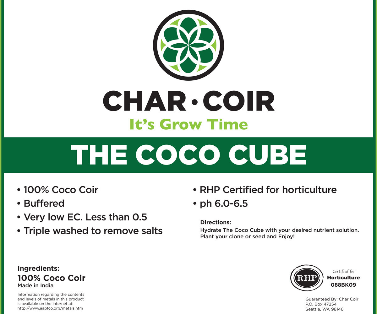 Char Coir COCO CUBE RHP Certified 2.25 L CS (32)