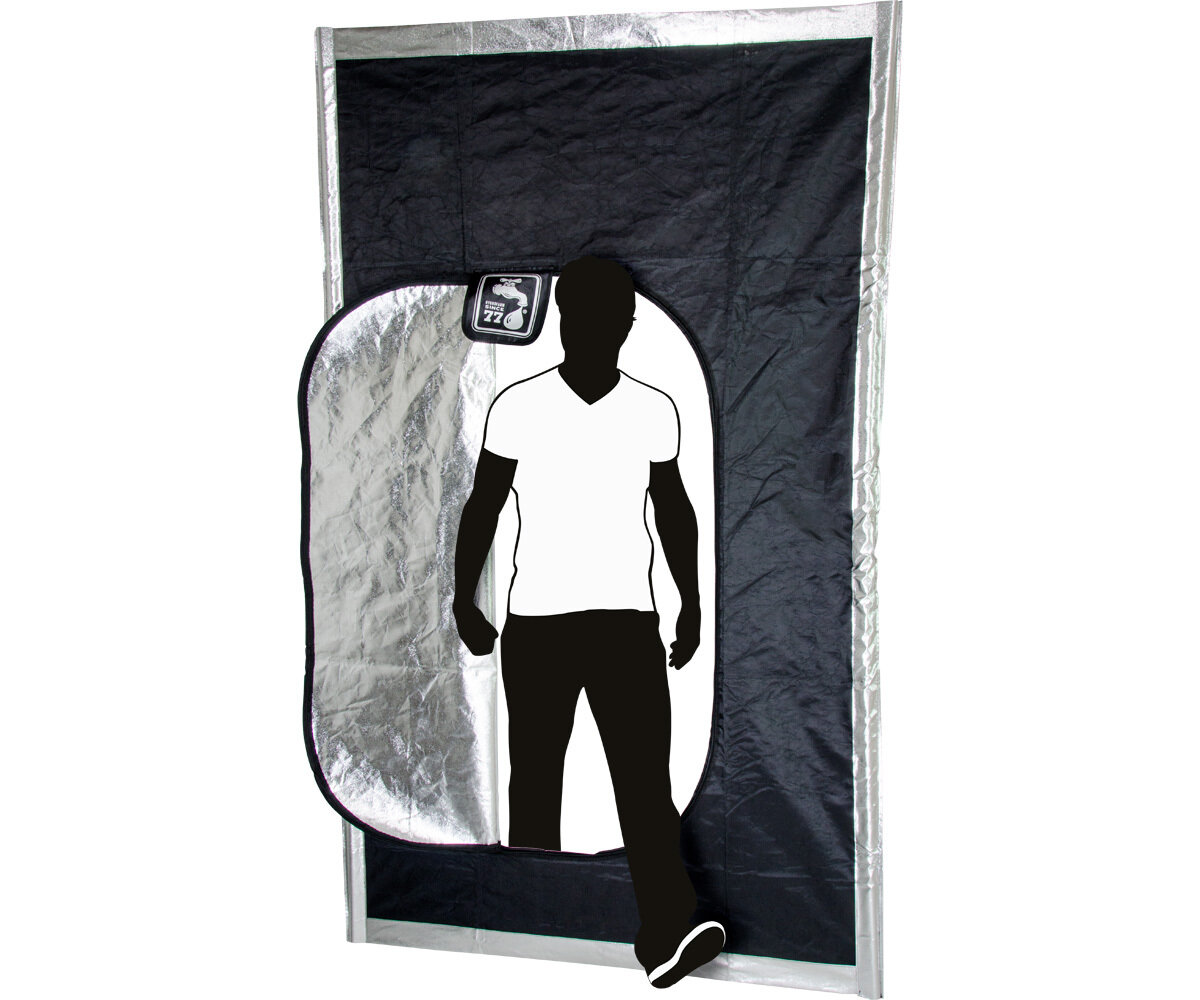 HF Black Hatch Zipper Door 57.5"x96"h