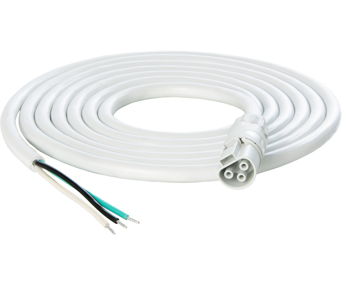 10' PHOTOBIO-X 16AWG WT w/Leads, Harness