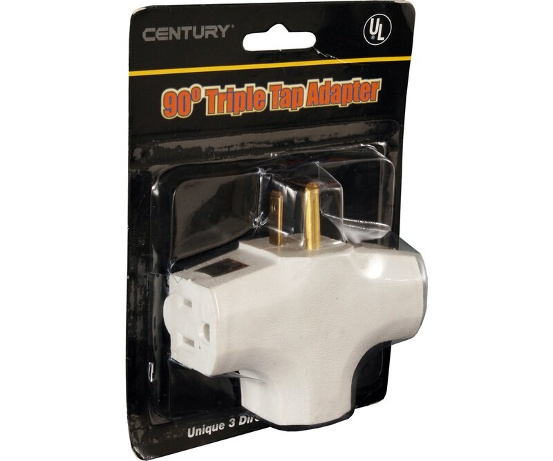 90 Degree Tri Tap Adapter Outlet