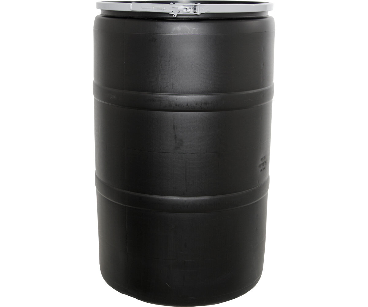 55 Gal Drum w/Solid Lid & Lock