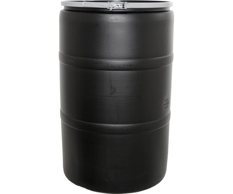 55 Gal Drum w/Solid Lid & Lock
