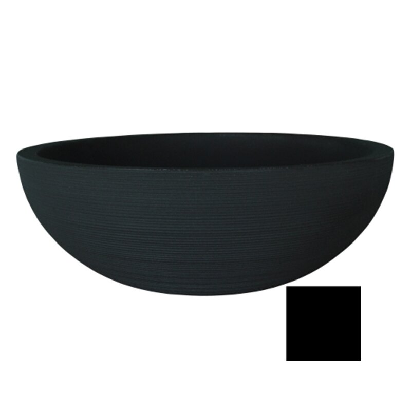 Linea Round Low Bowl 60cm x 21.5cm Black Linea Round Low Bowl 60cm x 21.5cm Black