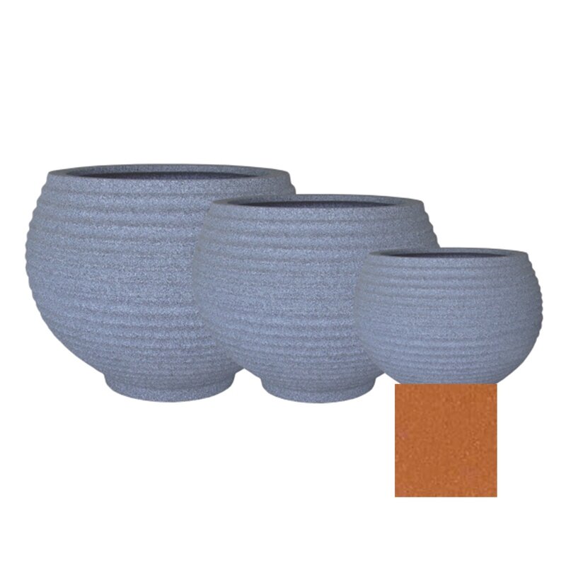 Lattice Bowl Set/3 (JVEF42, 54, 74) Terracotta Lattice Bowl Set/3 (JVEF42, 54, 74) Terracotta