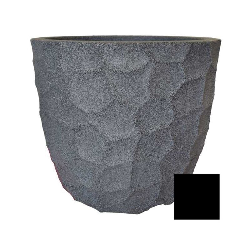 Prisma Round Planter 33.5cmx28cm Black Prisma Round Planter 33.5cmx28cm Black