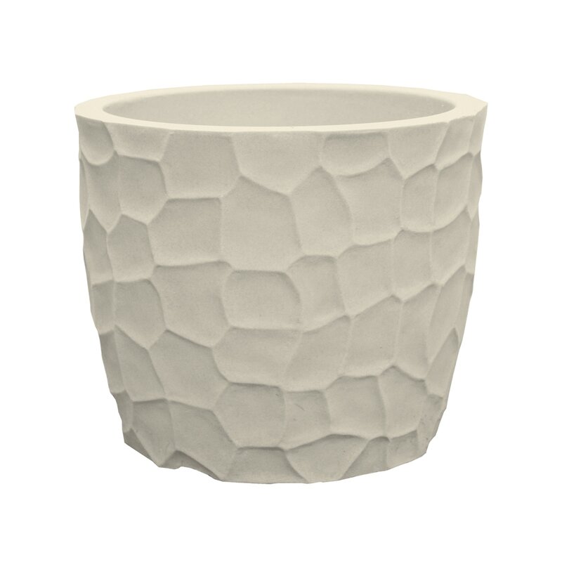 Prisma Round Planter 52cm x 42cm Black Prisma Round Planter 52cm x 42cm Black