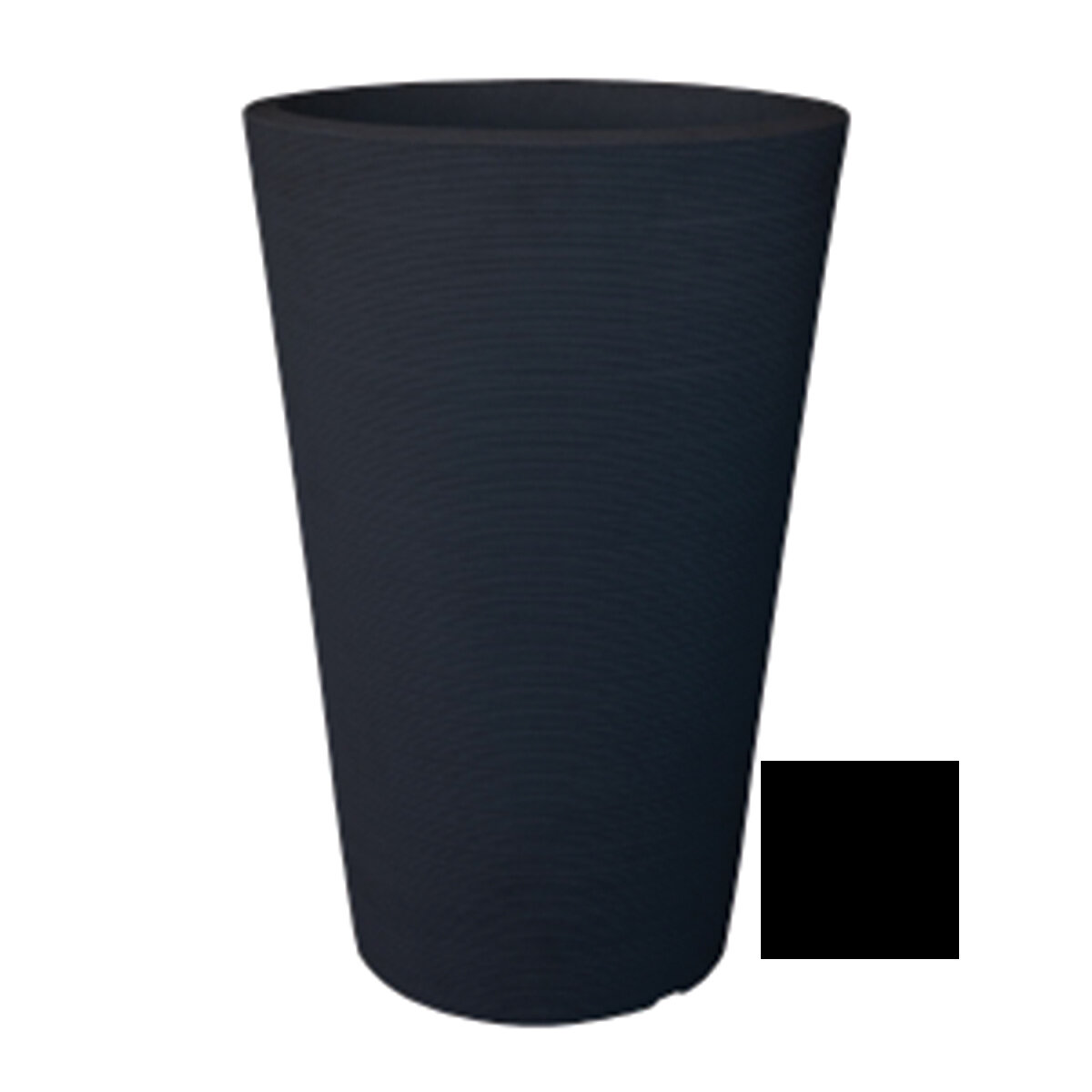 Linea Conic Planter Tall 80cm x 120cm Black