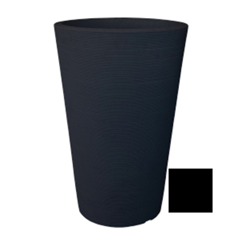 Linea Conic Planter Tall 80cm x 120cm Black Linea Conic Planter Tall 80cm x 120cm Black
