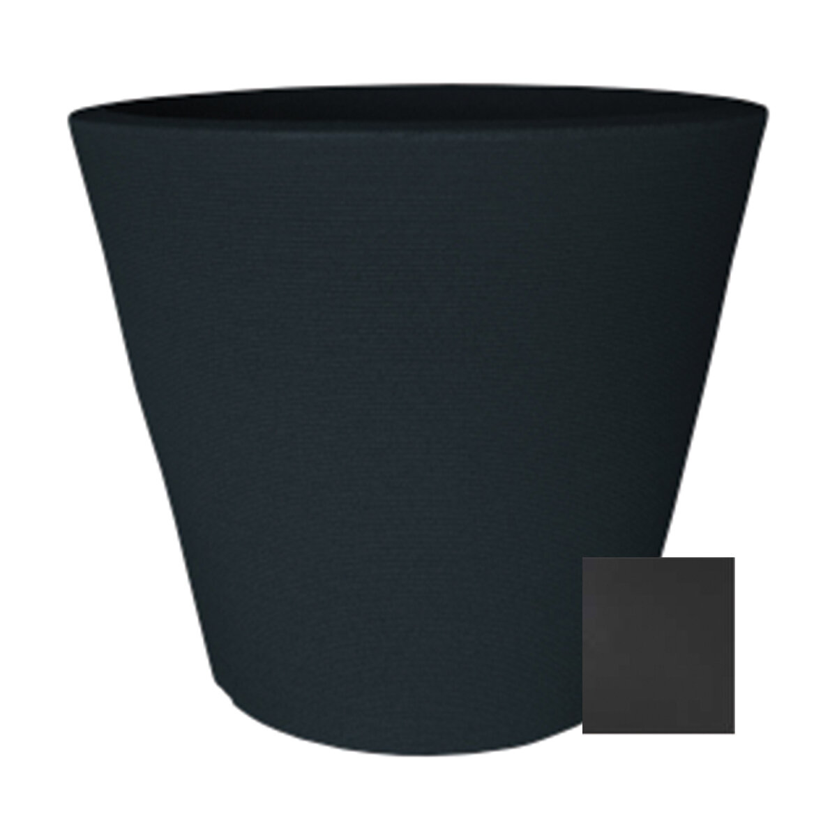 Linea Low Planter Round 45cm x 38cm Lead