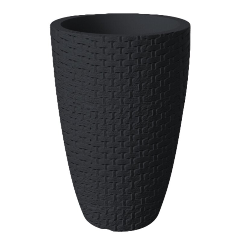 Rattan Conic Planter Round 53cm x 77cm Black Rattan Conic Planter Round 53cm x 77cm Black