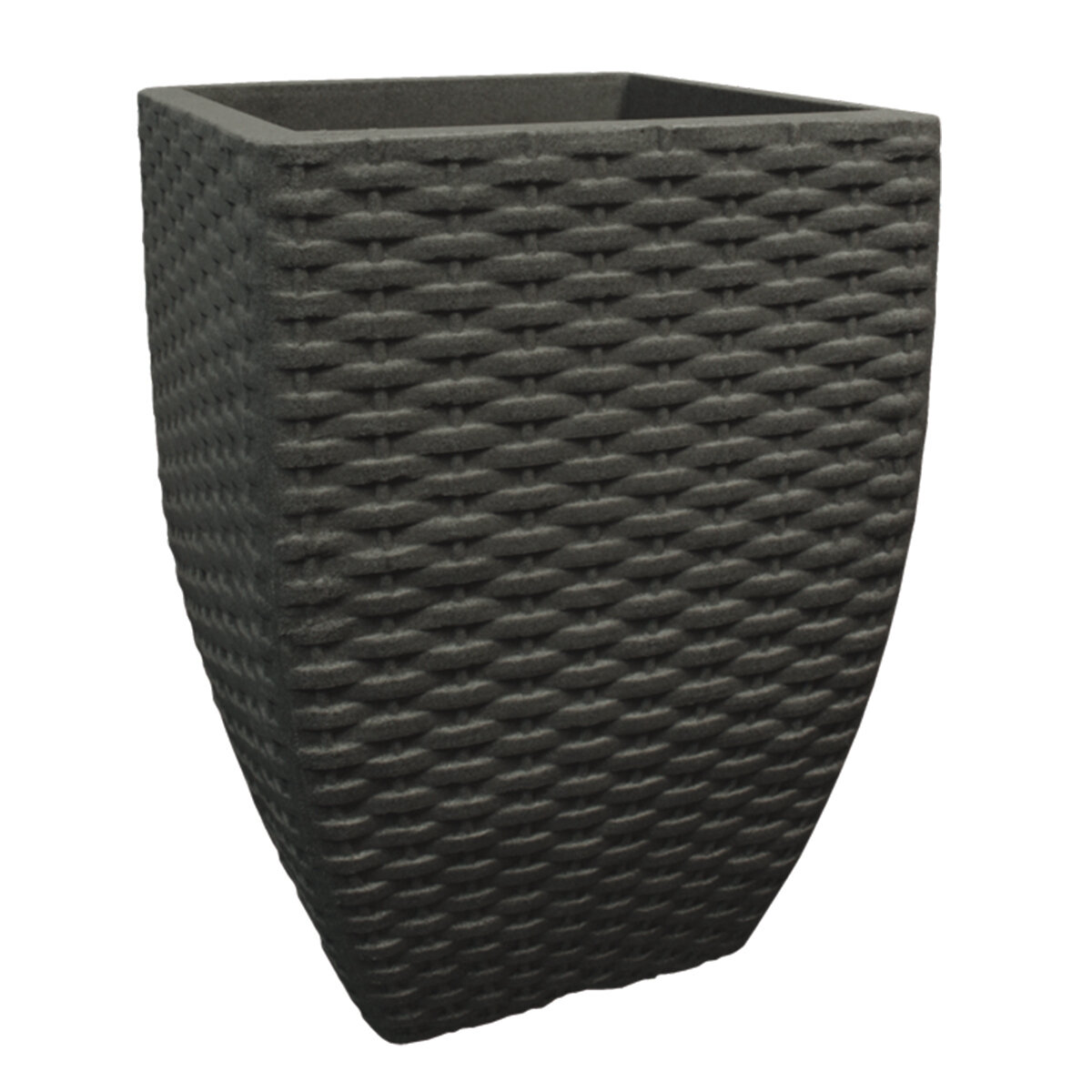 Rattan Square Planter 38cm x 55cm Lead