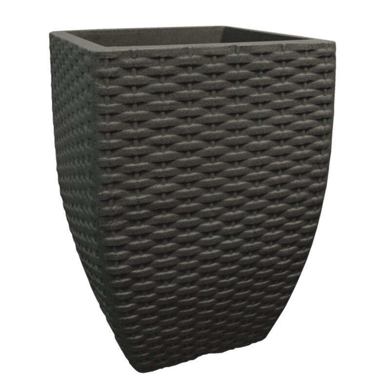 Rattan Square Planter 38cm x 55cm Lead Rattan Square Planter 38cm x 55cm Lead