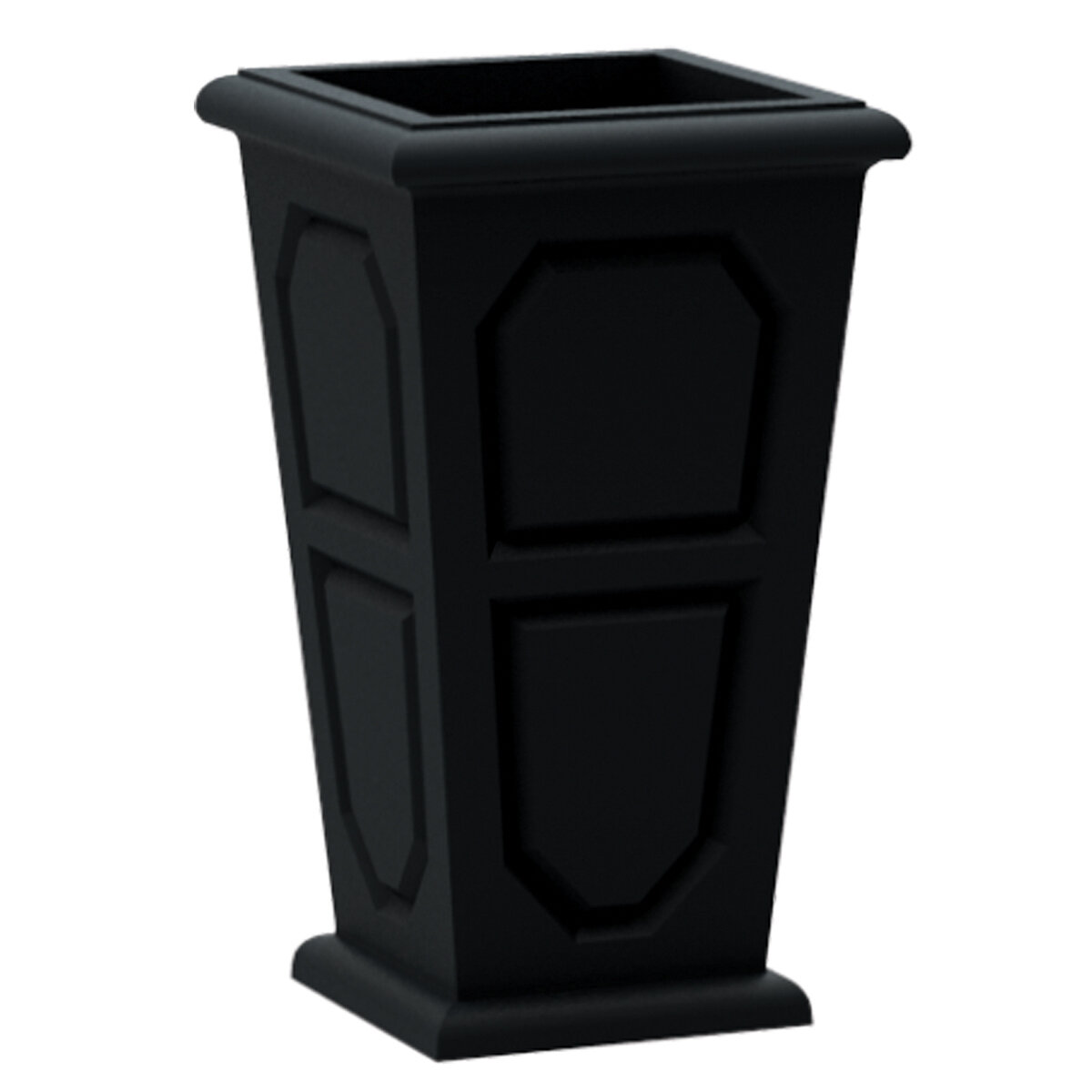 Classic Versailles Cube Planter 38cm x 64cm Black