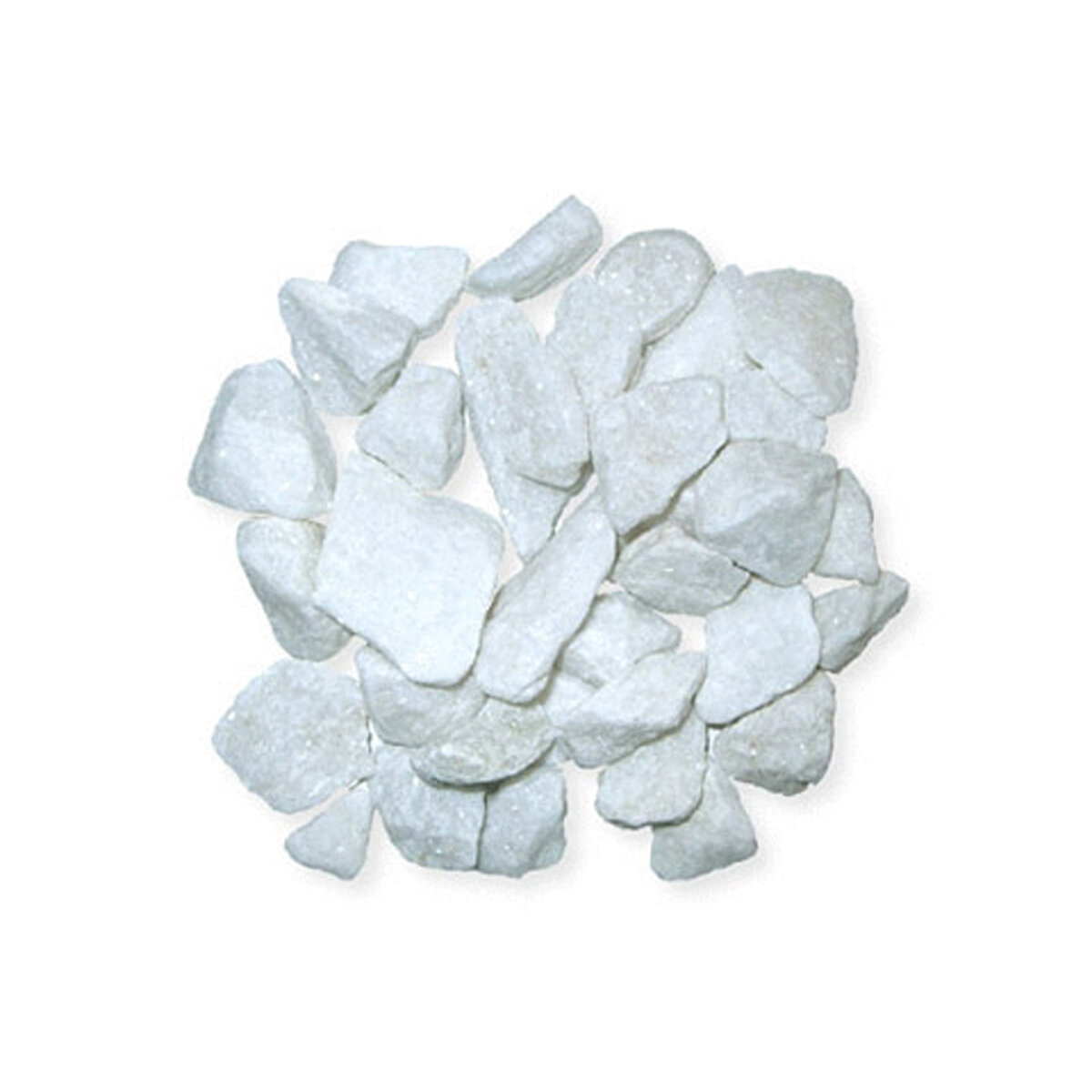 Pebbles Dazzling White Rock 5-8Mm 18Kg (50/Plt)