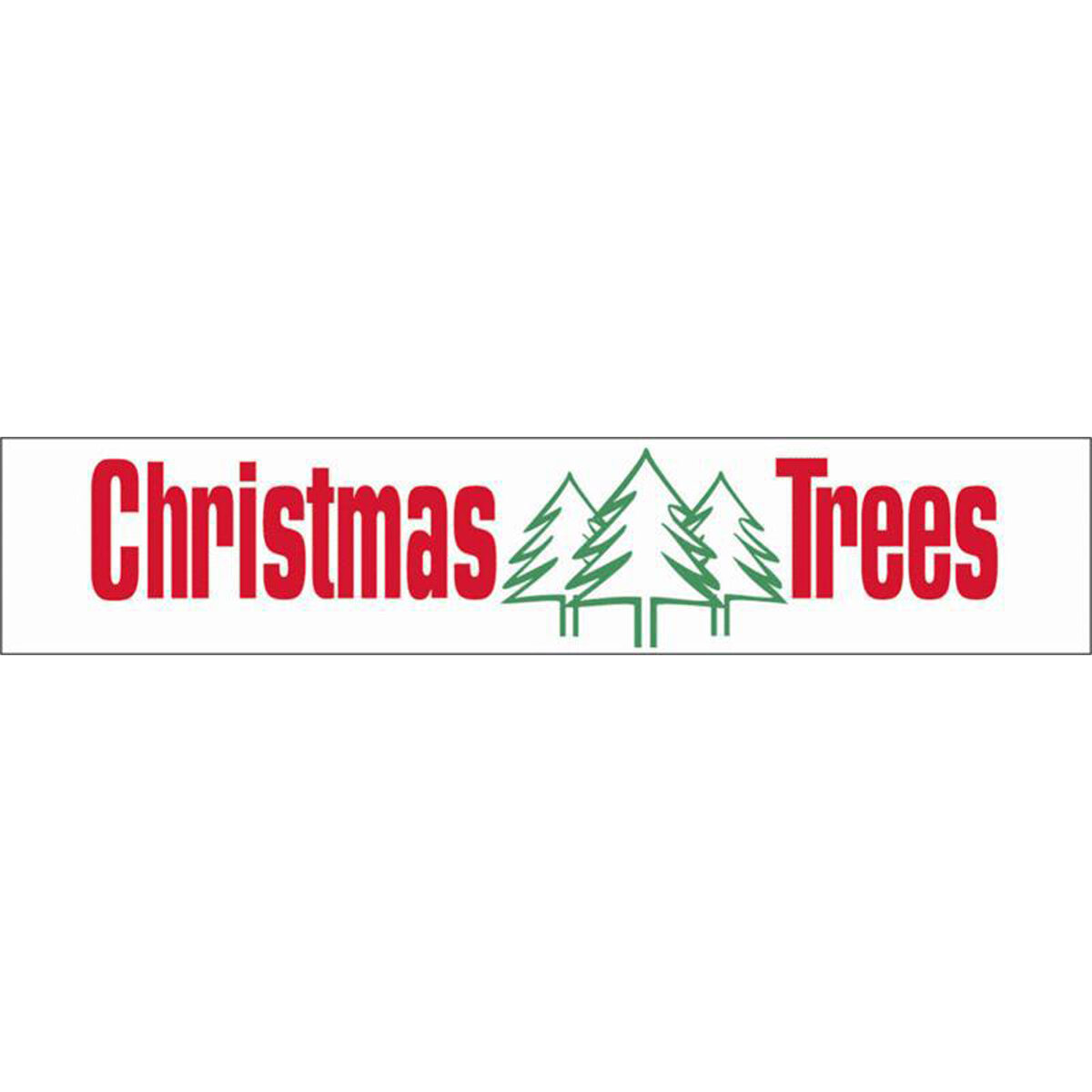Banner Christmas Trees 3'H X 15'W