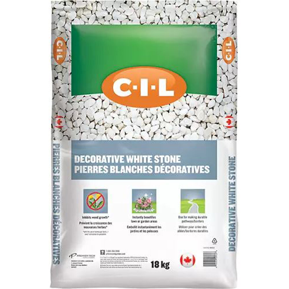 C-I-L Decorative White Stone 18kg Bag(70/PLT ONLY)