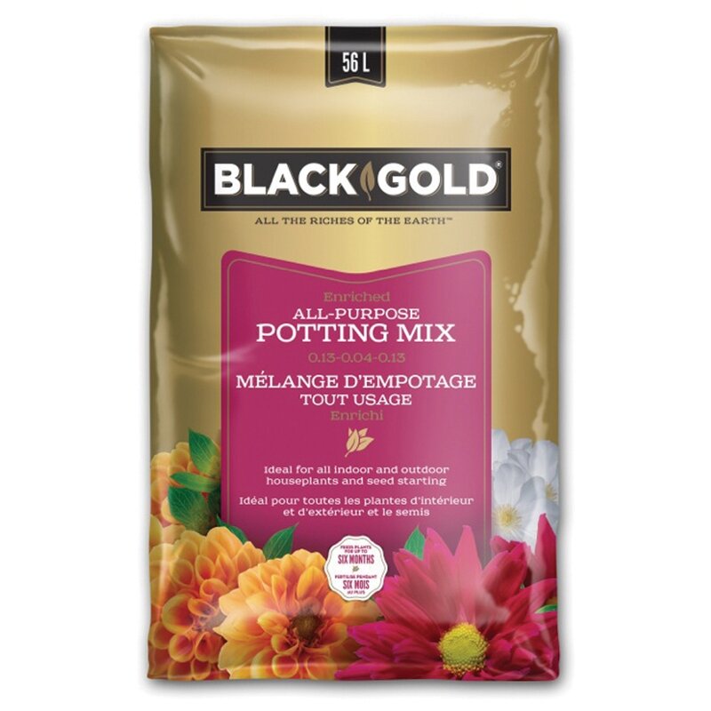 Black Gold Enriched All Purpose Potting Mix 56 L Black Gold Enriched All Purpose Potting Mix 56 L