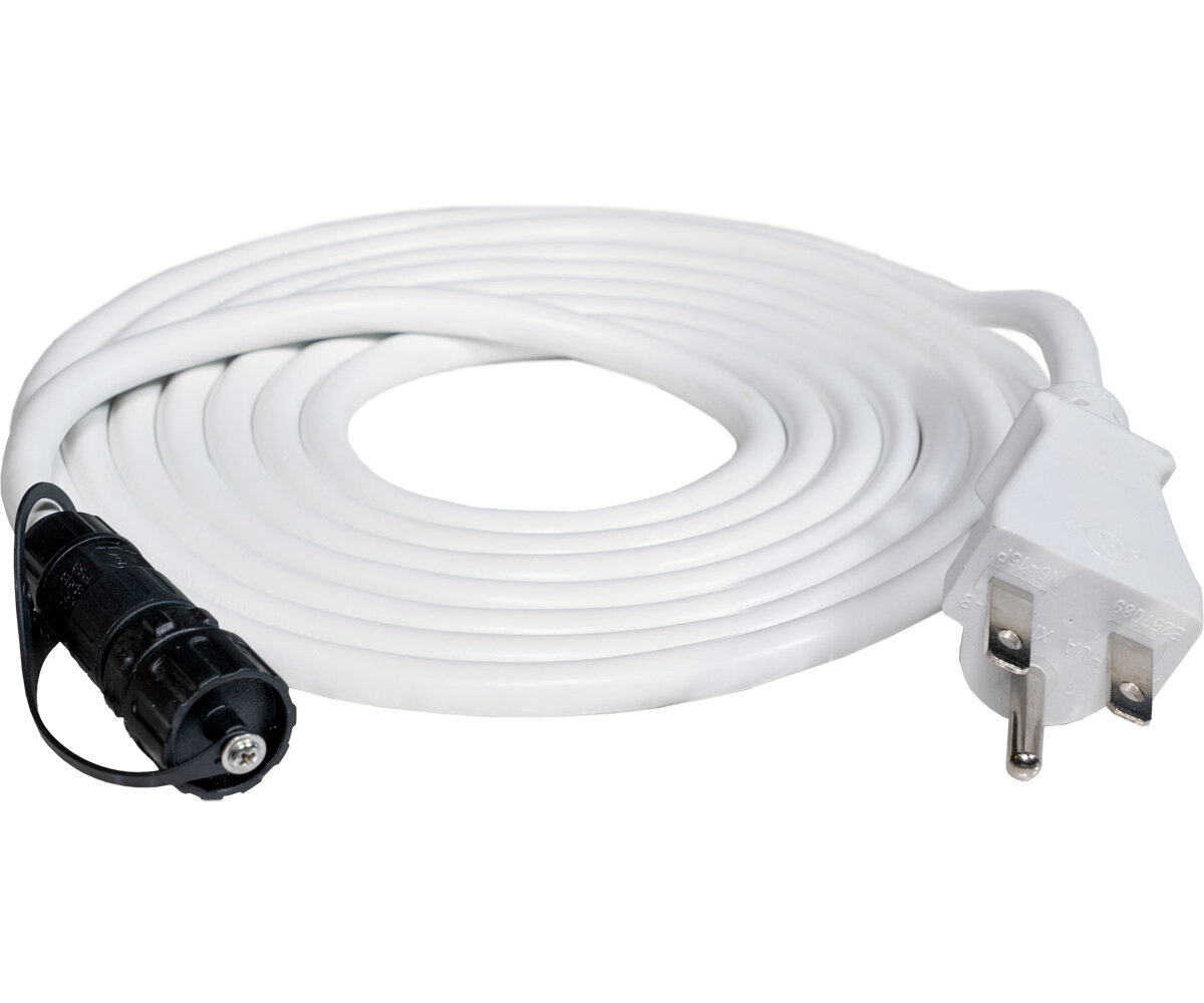 10' PHOTOBIO VP 208-240V Harness,White 18AWG Cable