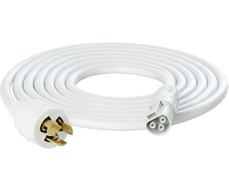 10' PHOTOBIO-X 18AWG WT locking 277V L7-15PHarness