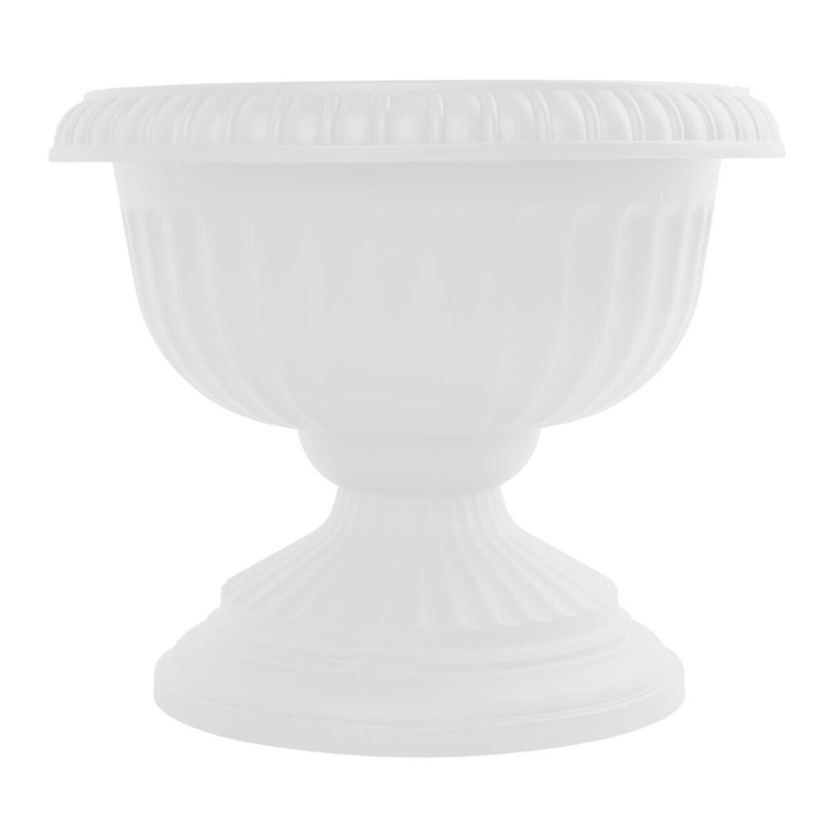 18" Grecian Casper Wht Urn