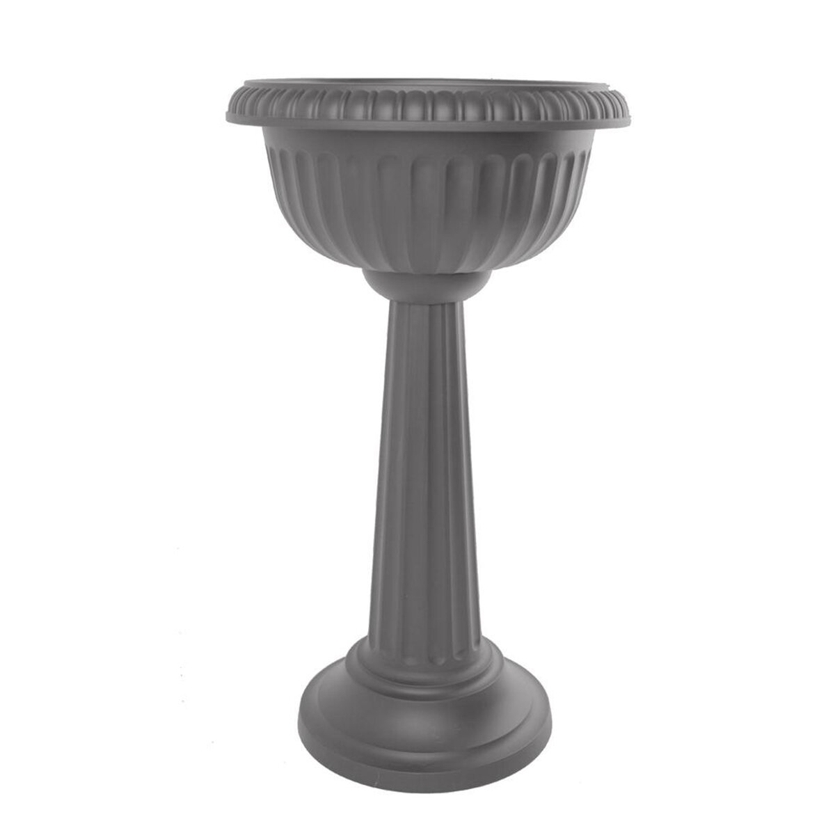 18" Grecian Charcoal Ped Urn