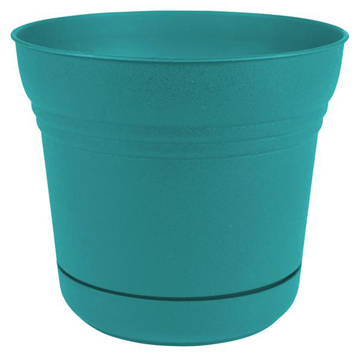 14"  Saturn Bermuda Teal Planter