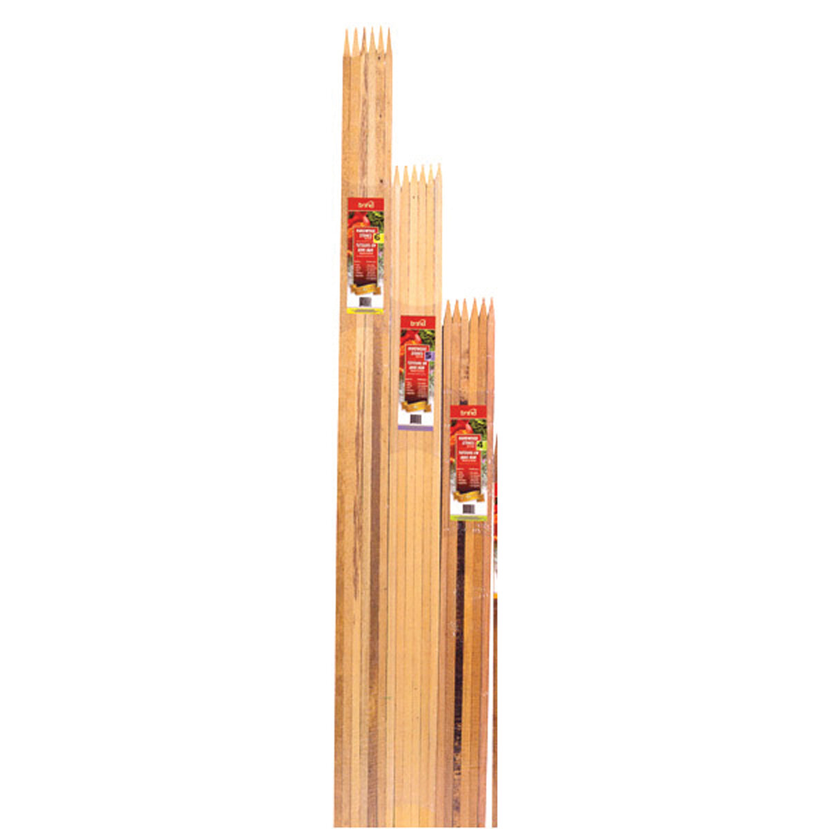 6Pk Of 3' X 1/2" X 1/2" Hardwood Stakes