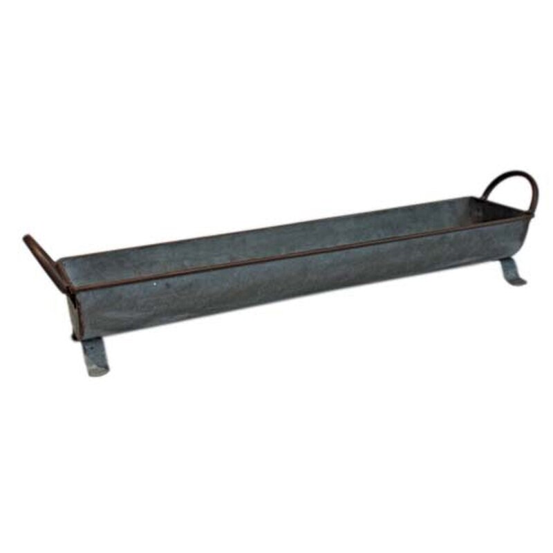 Galvanized Trough - Small - 19½ Galvanized Trough - Small - 19½" X 4½" X 5"