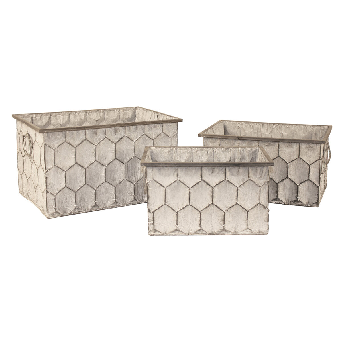 Rectangular Honeycomb Set  Set/3