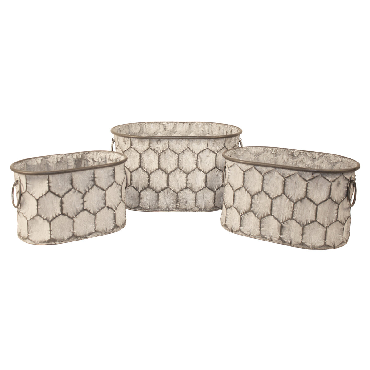 Oval Honeycomb Set  Set/3