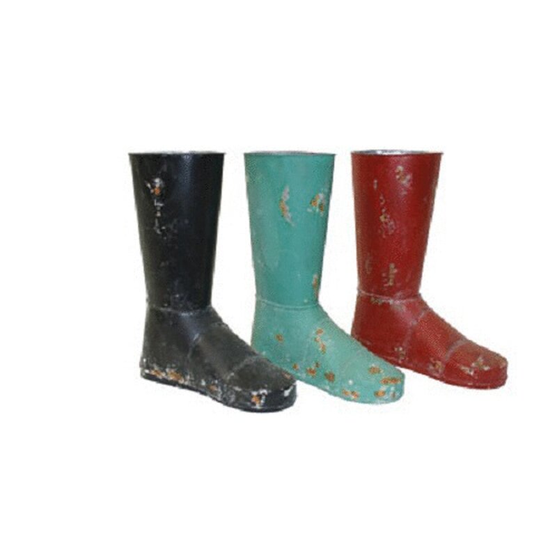 Vintage Boot Planters 2/Colors 10.5 Vintage Boot Planters 2/Colors 10.5"x5"x14"