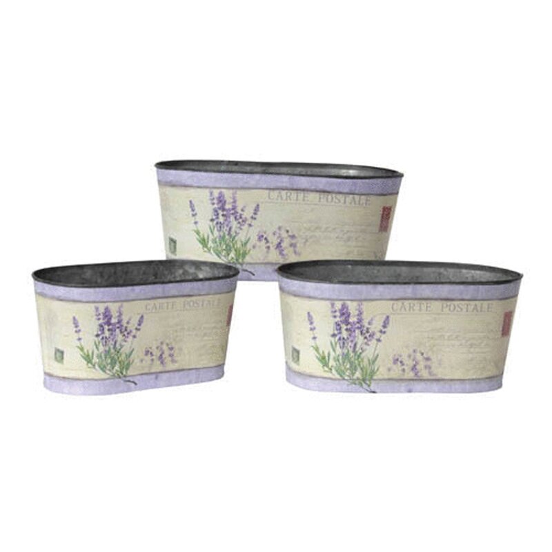 Oblong Garden Trough Set - Set Of 3 Oblong Garden Trough Set - Set Of 3