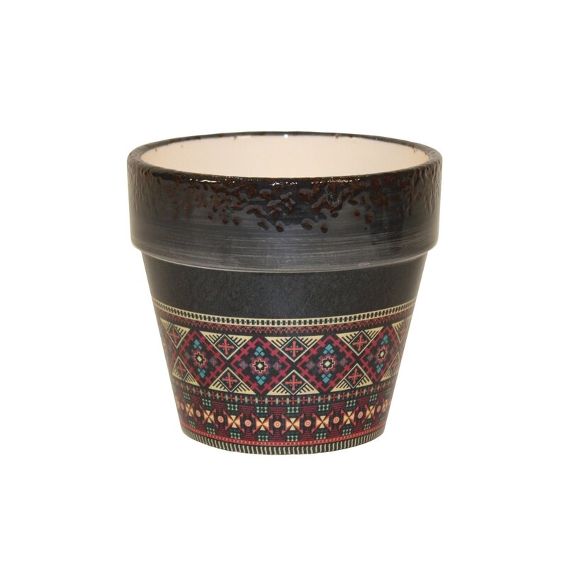Black Earth Rim Planter 4¾ Black Earth Rim Planter 4¾" x 4¾"
