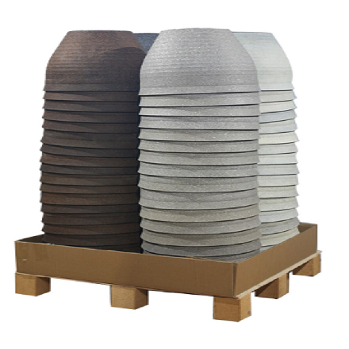 Poly Resin Collection 14" Charred Clay  (76pcs)