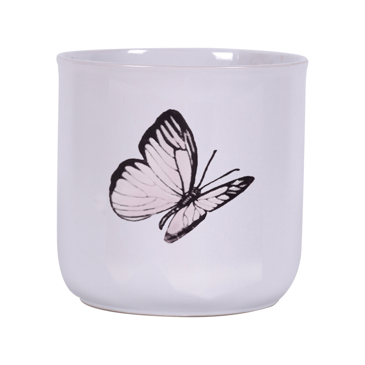 Lilyanna Butterfly 6.5"  Flower Pot