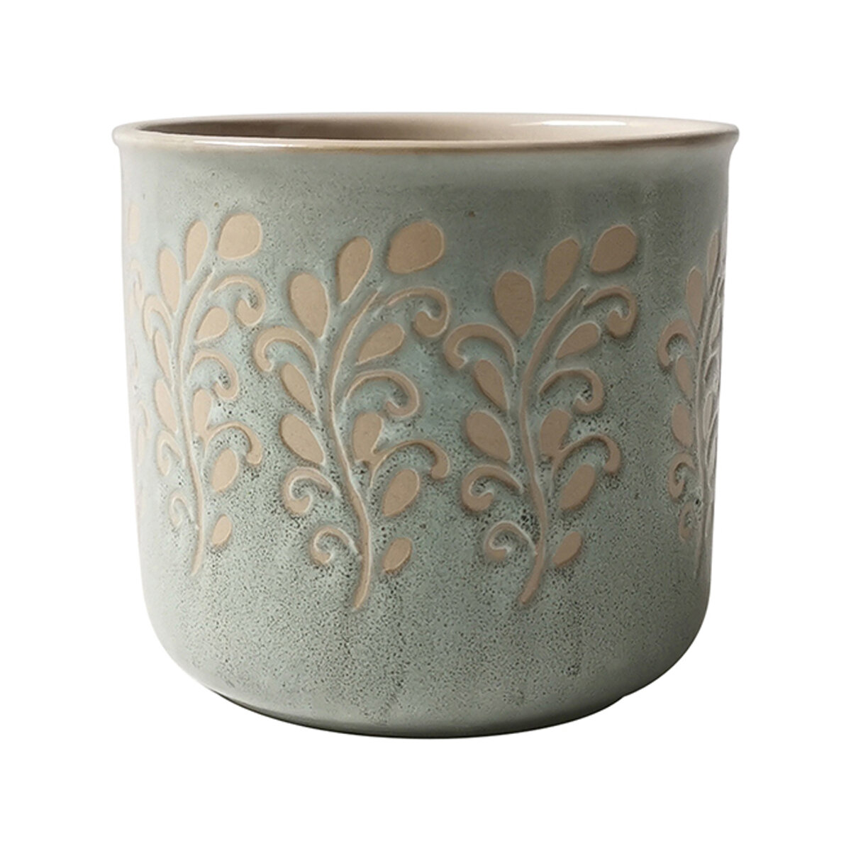 Rusted Leaves 4'' Flower Pot